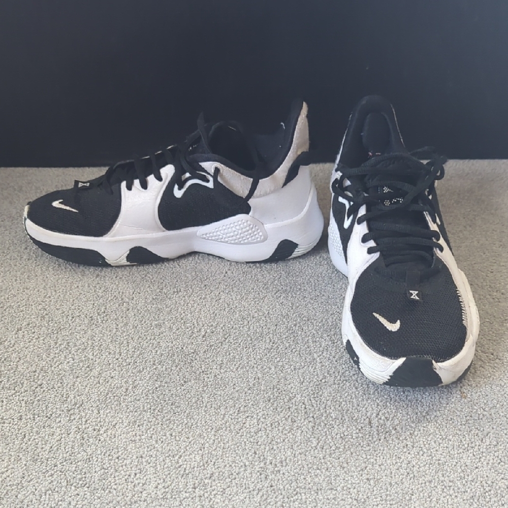 Nike PG 5 TB Black/White Paul George Basketball Shoes Men's Sz 5.5/ Women's Sz 7 - Picture 3 of 5